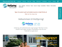 Tablet Screenshot of hotspring.no