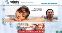 Desktop Screenshot of hotspring.de